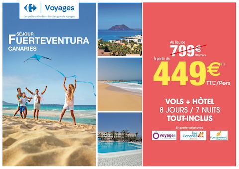 Offre Fuerteventura Carrefour Voyages